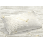 BIANCHERIAWEB Coppia 2 Federe Cuscino Letto Sfoderabili Elasticizzate Anallergiche Bamboo