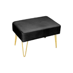 BIANCHERIAWEB Pouf Salotto/Camera Panca Design Moderno Modello Velvet In Tinta Unita