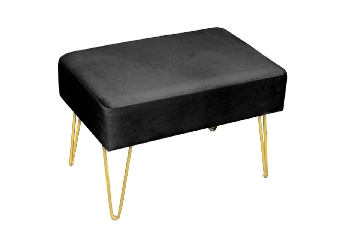 BIANCHERIAWEB Pouf Salotto/Camera Panca Design Moderno Modello Velvet In Tinta Unita