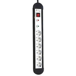 Silver Electronics Multipresa 6 Prese con Interruttore Silver Electronics 49646 3680W Nero