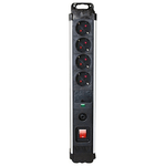 Silver Electronics Multipresa con 4 Prese con Interruttore Silver Electronics 49644 3680W Nero