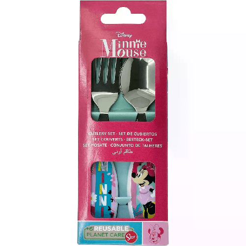 Stor Set 2 Posate in metallo per Bambini Disney Minnie