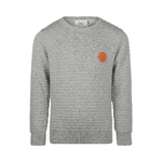 Koko Noko Felpa Bambino Girocollo Grigio Chiaro in Maglia Fine Q52853