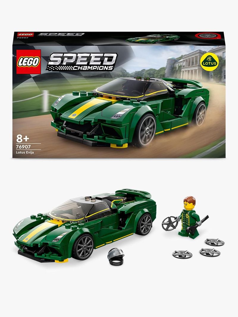 LEGO-Speed-Champions-76907-Lotus-Evija-Macchina-Giocattolo-Da-Corsa-Modello-Replica-Auto-Sportiva-Set-da-Collezione