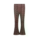 Koko Noko Pantaloni svasati bambina Koko Noko rosa antico fiori rosso scuro