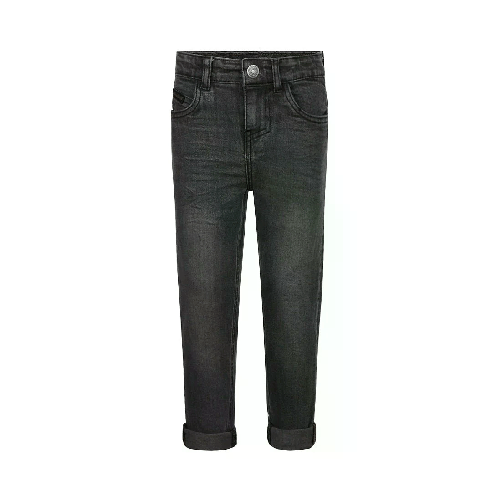 Koko Noko Jeans bambino Koko Noko larghi risvolti grigio scuro Q52818