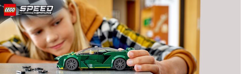 LEGO-Speed-Champions-76907-Lotus-Evija-Macchina-Giocattolo-Da-Corsa-Modello-Replica-Auto-Sportiva-Set-da-Collezione