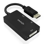 AISENS A125-0861 cavo e adattatore video 015 m DisplayPort VGA + HDMI + DVI Nero