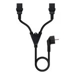 Nanocable 10.22.0100-L300 cavo di alimentazione Nero 3 m CEE7/7 2 x Attacco C13