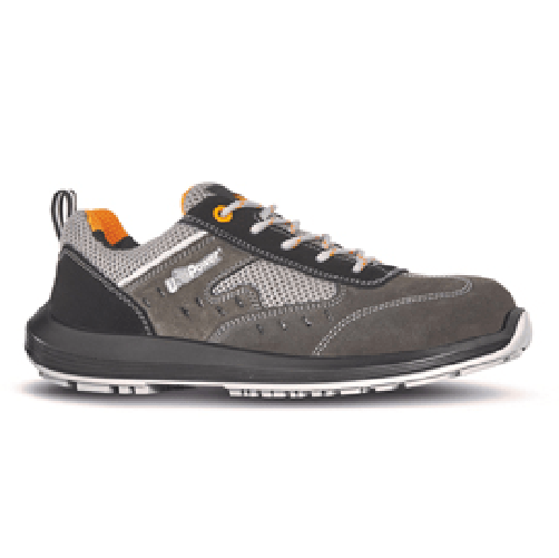 U-Power Calzatura di sicurezza Brezza S1P SRC Rock&Roll - pelle scamosciata morbida - numero 35 - grigio