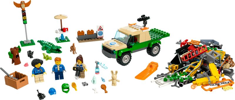 LEGO-City-60353-Missioni-di-Salvataggio-Animale-Set-di-Costruzioni-con-Avventura-Digitale-Interattiva-Camion-Giocattolo