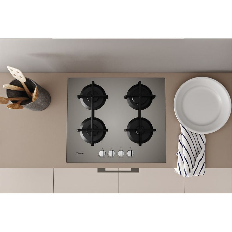 Indesit-ING-61T-TD-piano-cottura-Marrone-Da-incasso-59-cm-Gas-4-Fornello-i-