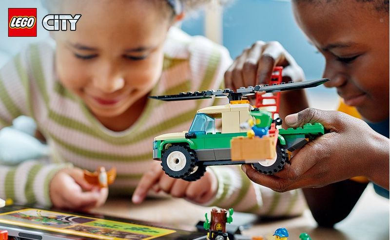 LEGO-City-60353-Missioni-di-Salvataggio-Animale-Set-di-Costruzioni-con-Avventura-Digitale-Interattiva-Camion-Giocattolo