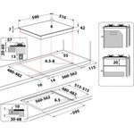 Indesit-ING-61T-TD-piano-cottura-Marrone-Da-incasso-59-cm-Gas-4-Fornello-i-