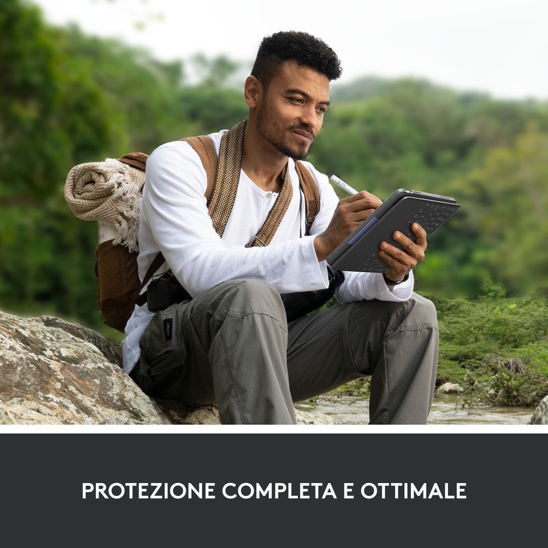 Logitech-Rugged-Folio-Grafite-Smart-Connector-QWERTY-Italiano