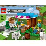 LEGO Minecraft 21184 La Panetteria, Villaggio di Neve, Casa Giocattolo con Creeper, Spada e Accessori