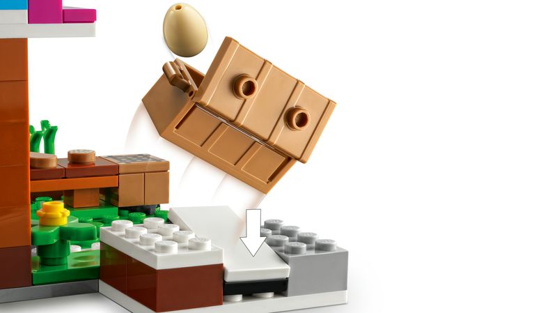 LEGO-Minecraft-21184-La-Panetteria-Villaggio-di-Neve-Casa-Giocattolo-con-Creeper-Spada-e-Accessori-Giochi-per-Bambini