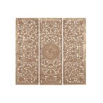 Home ESPRIT Testiera del Letto Home ESPRIT Dorato Naturale Legno MDF 180 x 3,5 x 180 cm