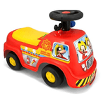 BricoShop24 Macchina Cavalcabile per Bambini Mickey Camion a Spinta Pompieri