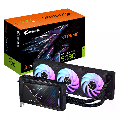 GIGABYTE AORUS GeForce RTX 5080 XTREME WATERFORCE 16G Scheda Grafica - 16GB GDDR7 256 bit PCI-E 5