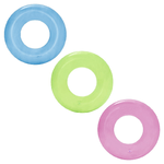 TrAdE Shop Traesio  Salvagente Gonfiabile Trasparente Colorato Ciambella Per Bambini Anello ø51cm 016136 -