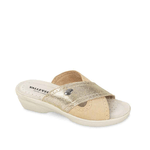 VALLEVERDE SCARPE CIABATTE SANDALI DONNA VALLEVERDE 25301 ECO PELLE ORO ORIGINALE PE 2024