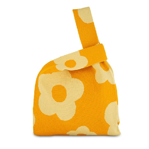 WD LIFESTYLE Borsa a nodo lavorata a maglia. Fantasia fiori