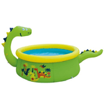 BricoShop24 Piscina Dinosauro Verde Gonfiabile per Bambini 175x62 cm
