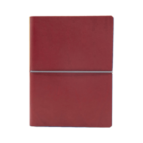 IN TEMPO Taccuino Evo Ciak - 15 x 21 cm - fogli a righe - copertina rosso - In Tempo