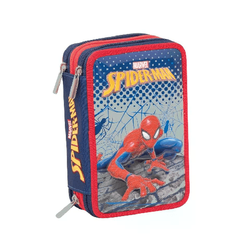 SEVEN SPA Seven Spider-Man Astuccio Scuola 3 Scomparti WEBBED WONDER