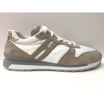 HOGAN SCARPE SNEAKERS CASUAL DONNA HOGAN REBEL BEIGE BIANCO PELLE PE NUOVO ORIGINALE