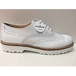 HOGAN SCARPE INGLESE CASUAL DONNA HOGAN H259 ROUTE HXW2590R3208EP B001 BIANCO PELLE PE