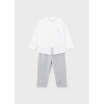 MAYORAL COMPLETO CAMICIA PANTALONE NEONATO MAYORAL 01547 1555 COTONE 84 BLU ORIGINAL2024