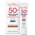 Zeta Farmaceutici  EuPhidra Crema Solare Viso Anti-Eta' Colorata Colore Medio-Scuro Protezione Molto Alta SPF50 30mL