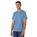 WRANGLER MAGLIA T SHIRT UOMO WRANGLER SIGN OFF W70MD384Z COTONE BLU ORIGINALE PE 2024