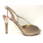MELLUSO SCARPE DECOLTE' SANDALO DONNA MELLUSO ORIGINALE M804 RASO CUOIO TACCO NEW