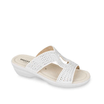 VALLEVERDE SCARPE CIABATTE SANDALI DONNA VALLEVERDE 25309 ECO PELLE BIANCO ORIGINAL PE 2024