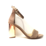 MELLUSO SCARPE SANDALO SANDALI DECOLTE DONNA MELLUSO MS316 PELLE TAUPE ORIGINAL PE NEW
