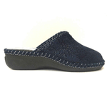 LINA SCARPE CIABATTE CIABATTA PANTOFOLE DONNA LINA ORIGINALE 85067 ECO PELLE BLU