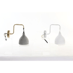 DKD Home Decor  Lampada da Parete DKD Home Decor 14 x 27 x 26 cm Metallo Cemento Grigio scuro 220 V 50 W Moderno