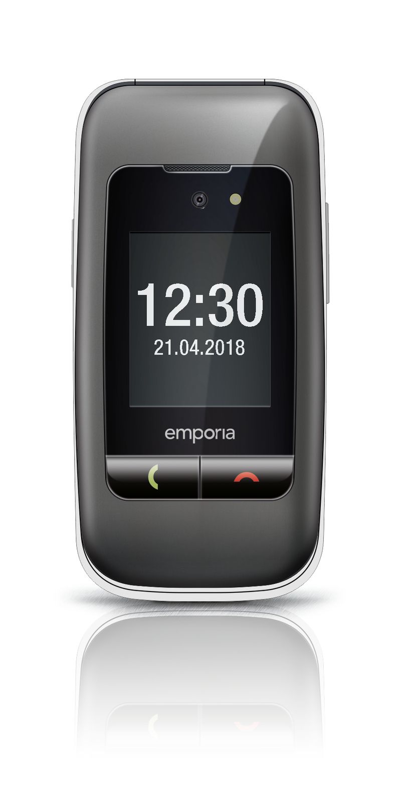 Emporia-ONE-61-cm--2.4---80-g-Grigio-Argento-Telefono-per-anziani