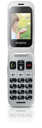 Emporia-ONE-61-cm--2.4---80-g-Grigio-Argento-Telefono-per-anziani