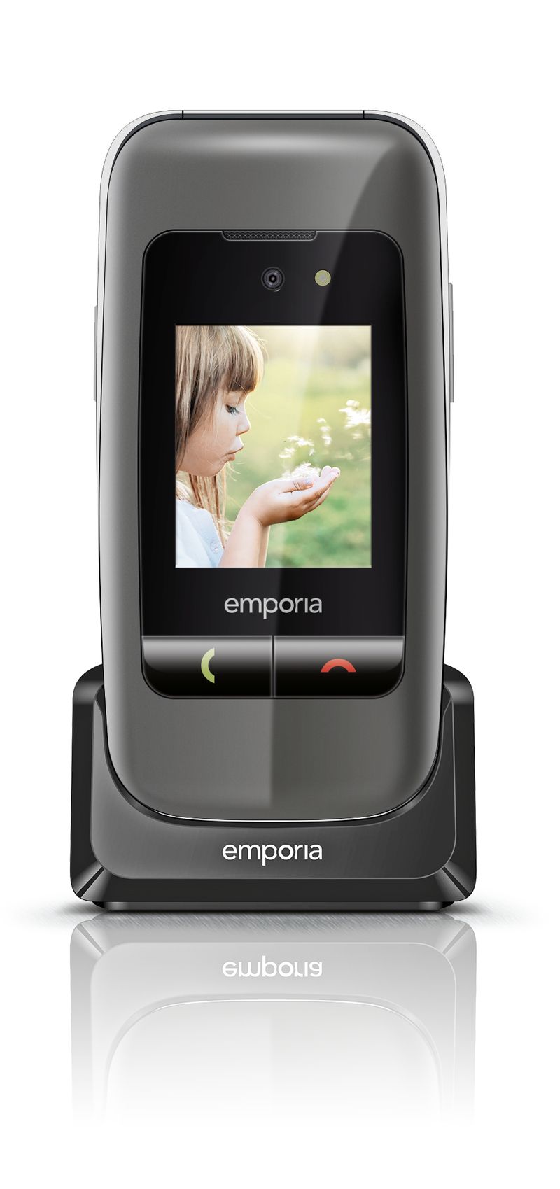 Emporia-ONE-61-cm--2.4---80-g-Grigio-Argento-Telefono-per-anziani