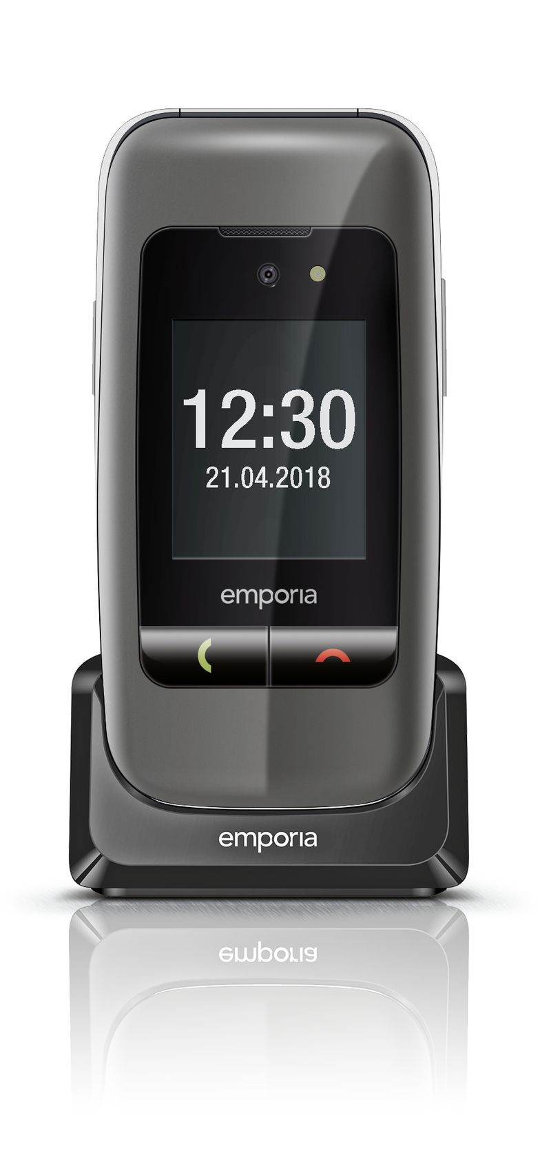 Emporia-ONE-61-cm--2.4---80-g-Grigio-Argento-Telefono-per-anziani