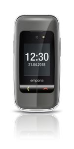 Emporia-ONE-61-cm--2.4---80-g-Grigio-Argento-Telefono-per-anziani