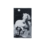 BIANCHERIAWEB Telo Mare Jacquard Spugna Asciugamano Spiaggia Disegno Safari Horse D3