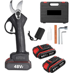 MF artSHOP  Forbici Potatura Elettriche Professionali Doppia Batteria 48V Taglio 30mm Cesoie Tronca Rami