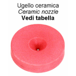 Ama, Ugello in ceramica AMT Ø 15x3 con foro Ø 1,5mm confezione da 25 pezzi