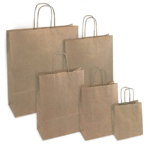Florio Carta S.p.A. SHOPPER IN CARTA KRAFT SEALING AVANA 25x11x36 cm (25PZ)