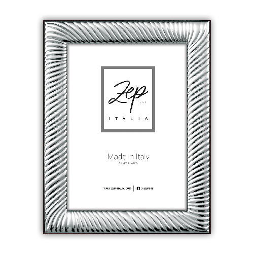 Zep s.r.l. CORNICE IN SILVER PLATED VOLTERRA 20x25 - MADE IN ITALY - B18181